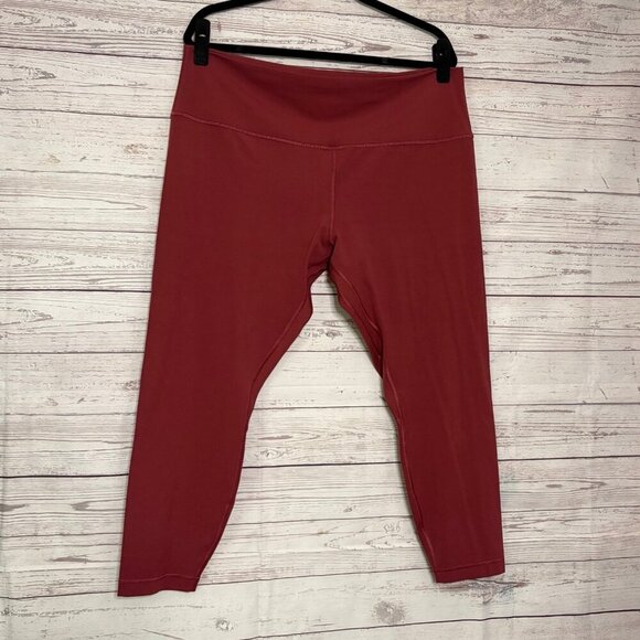 NWOT Lululemon Align High-Rise Pant Pockets‎ 25" Gym Yoga Burgundy Women's US20 - Picture 2 of 7